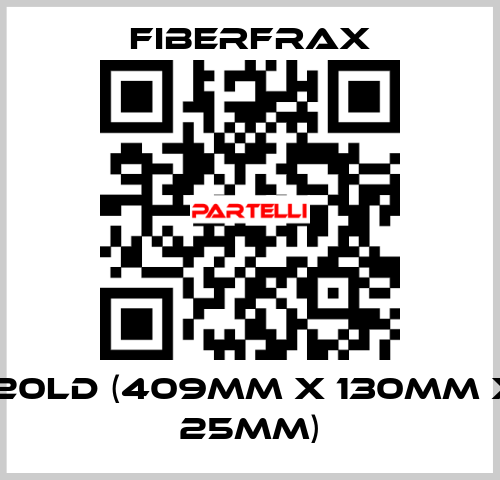 120LD (409mm x 130mm x 25mm) Fiberfrax