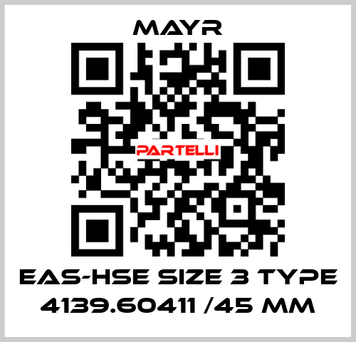 EAS-HSE size 3 Type 4139.60411 /45 mm Mayr