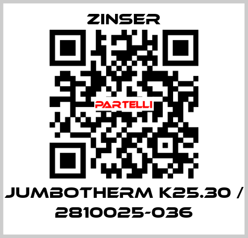 JUMBOTHERM K25.30 / 2810025-036 Zinser