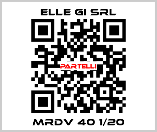 MRDV 40 1/20 ELLE GI SRL