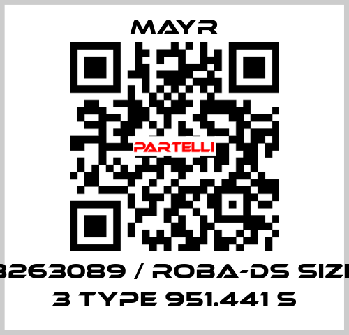 8263089 / ROBA-DS Size 3 Type 951.441 S Mayr