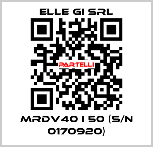 MRDV40 I 50 (s/n 0170920) ELLE GI SRL