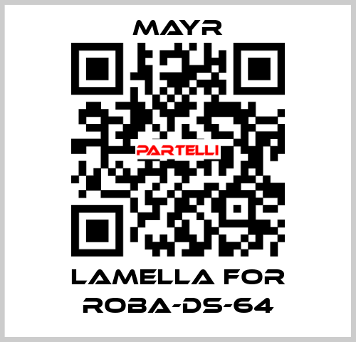 lamella for Roba-DS-64 Mayr