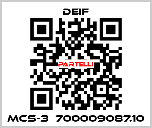 MCS-3  700009087.10 Deif