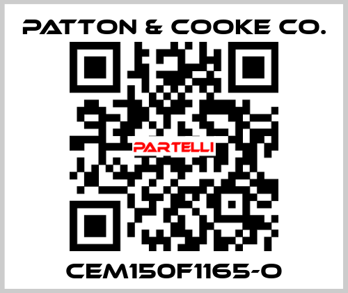 CEM150F1165-O Patton & Cooke Co.