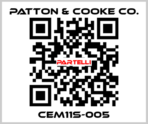 CEM11S-005 Patton & Cooke Co.