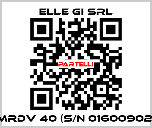 MRDV 40 (S/N 01600902) ELLE GI SRL