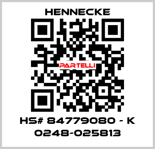 HS# 84779080 - K 0248-025813 Hennecke