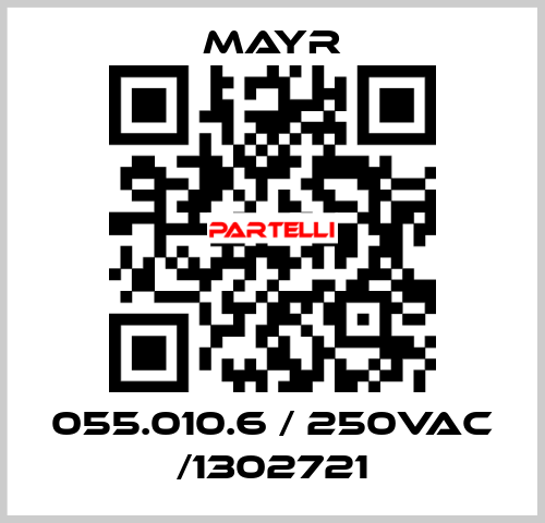 055.010.6 / 250VAC /1302721 Mayr