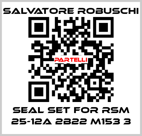 seal set for RSM 25-12A 2B22 M153 3 SALVATORE ROBUSCHI