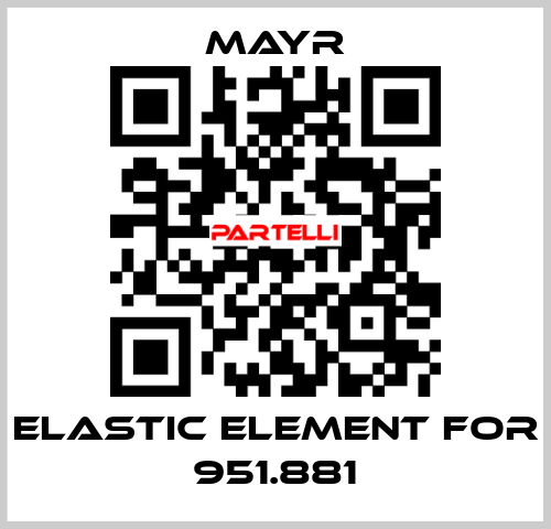 Elastic element for 951.881 Mayr