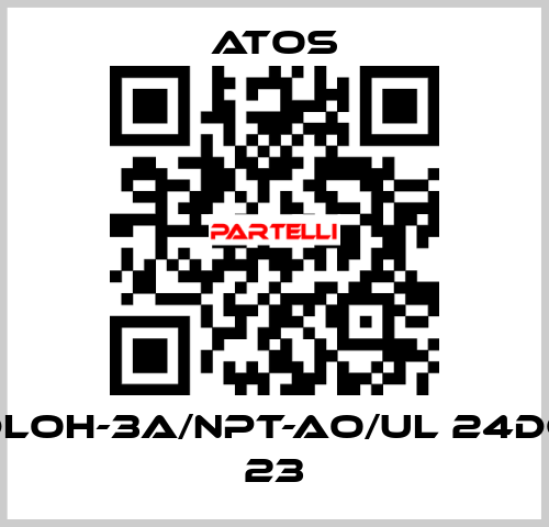 DLOH-3A/NPT-AO/UL 24DC 23 Atos