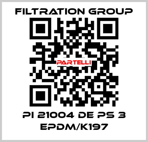 PI 21004 DE PS 3 EPDM/K197 Filtration Group