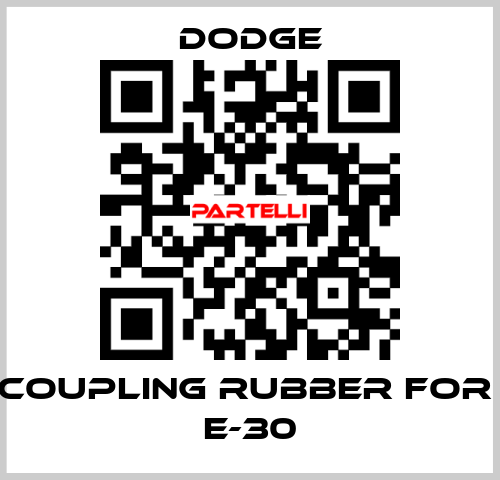 COUPLING RUBBER for  E-30 Dodge