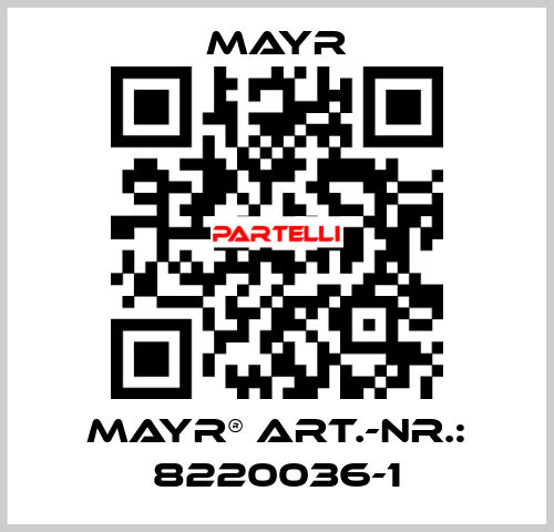 mayr® Art.-Nr.: 8220036-1 Mayr