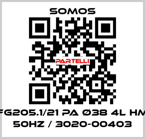 FG205.1/21 PA ø38 4l HM 50Hz / 3020-00403 Somos