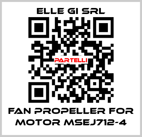 fan propeller for motor MSEJ712-4 ELLE GI SRL