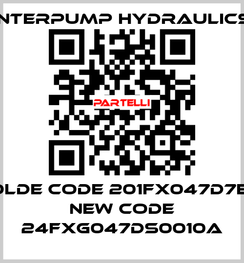 olde code 201FX047D7E/ new code 24FXG047DS0010A Interpump hydraulics