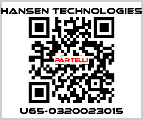 U65-0320023015 HANSEN TECHNOLOGIES