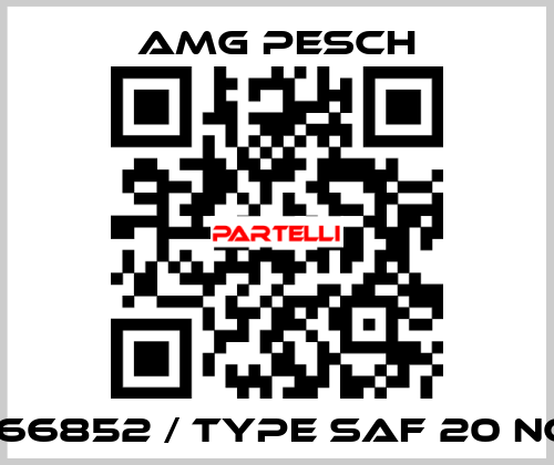 166852 / type SAF 20 NC AMG Pesch