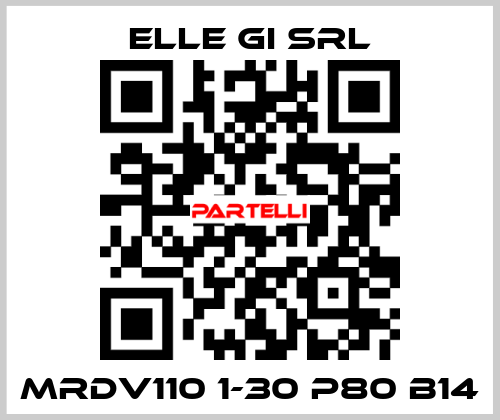 MRDV110 1-30 P80 B14 ELLE GI SRL