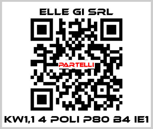 KW1,1 4 POLI P80 B4 IE1 ELLE GI SRL