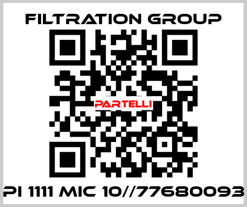 Pi 1111 Mic 10//77680093 Filtration Group