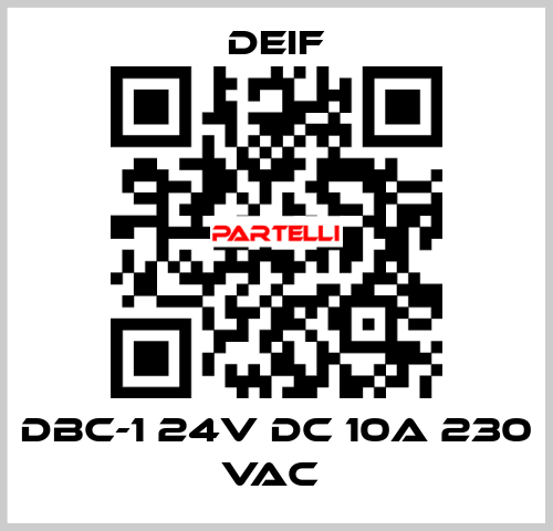 DBC-1 24V DC 10A 230 VAC  Deif