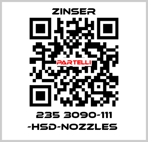 235 3090-111 -HSD-nozzles  Zinser