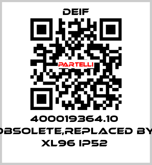 400019364.10  obsolete,replaced by  XL96 IP52  Deif