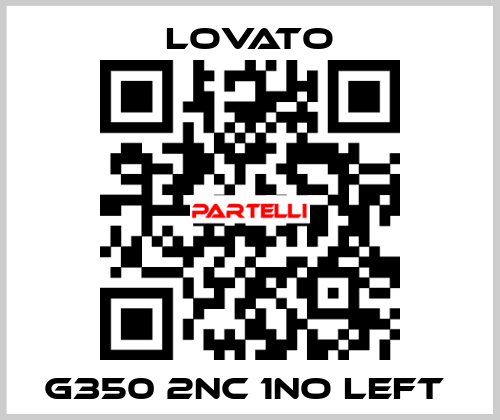 G350 2NC 1NO left  Lovato