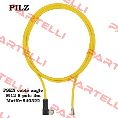 PSEN cable angle M12 8-pole 3m MatNr:540322 Pilz