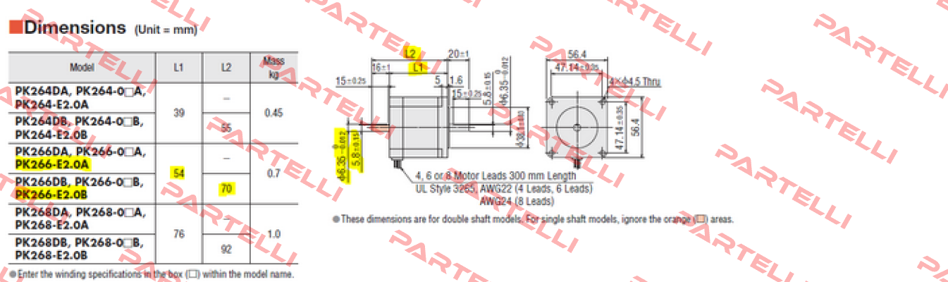 PK266-E2.0B  Vexta