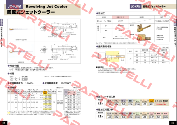 JC-KRM-08-L331-E219-J112-M1.8-MKWL856 Ahresty-tec