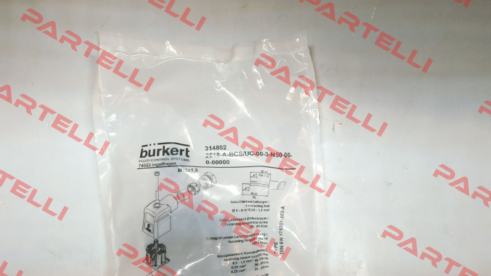 Type 2518, ID NO 00314802 Burkert