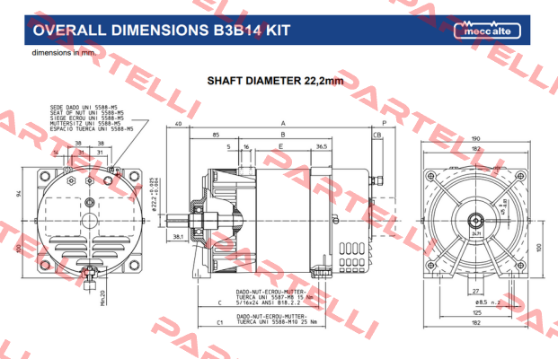 S16W-105 with  B3B14 Kit Mecc Alte