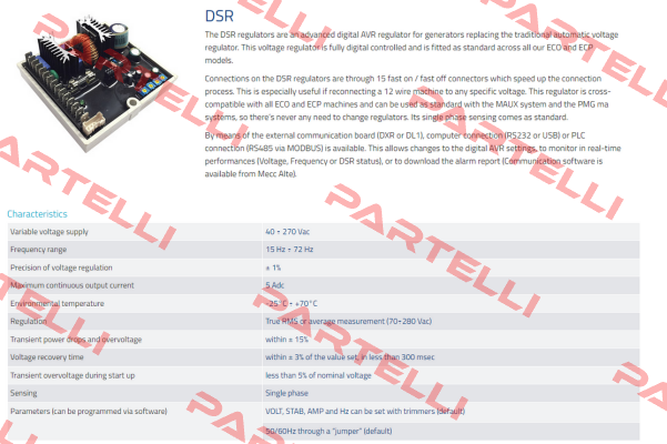 Type DSR / 0391600175 Mecc Alte