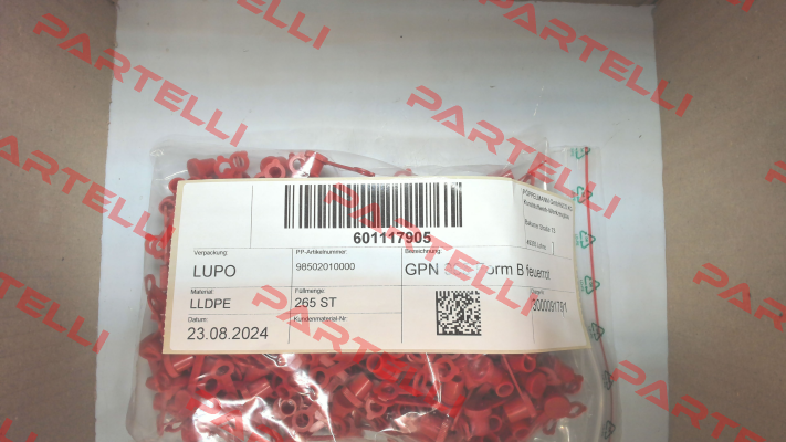 P/N: 985 0201 0000, Type: GPN 985 / 0201 Poppelmann