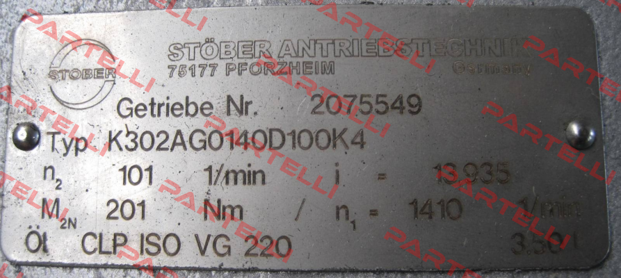 K302AG0140D100K4 Stober