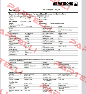 4200H 0408- 060.0 Armstrong