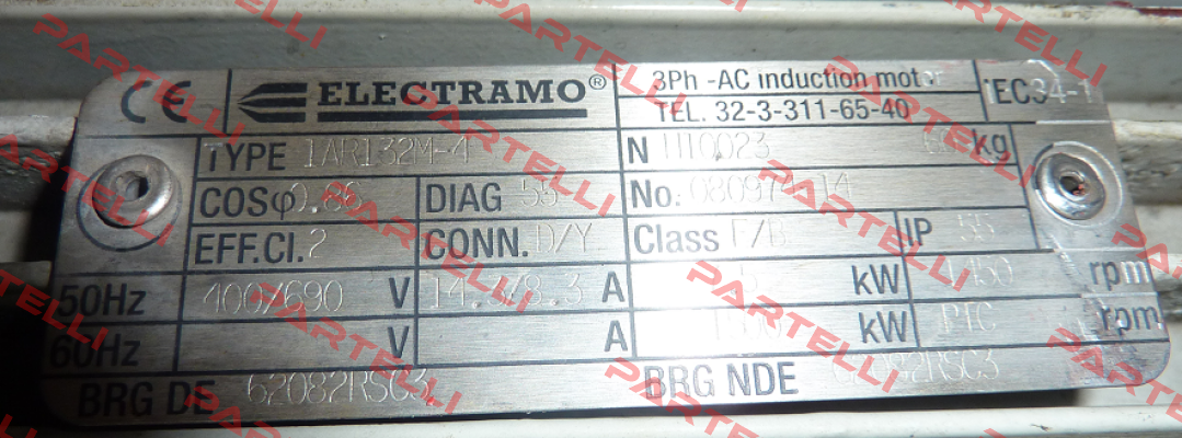 Connection box complete for 1AR132M-4  Electramo