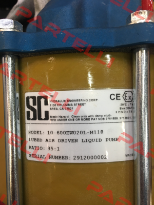 10-600EW020L-M118  SC hydraulic engineering