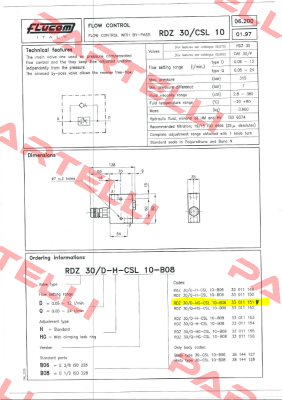 RDZ 30/D-HG-CSL 10-B06 33 011 151  Flucom