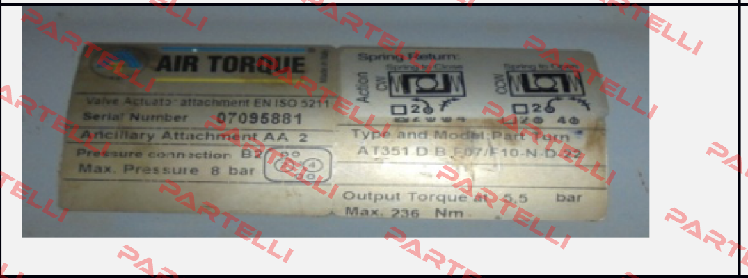 AT351U (DR00220UF07F1022AZ, 1HD31A0-GS22E)  Air Torque