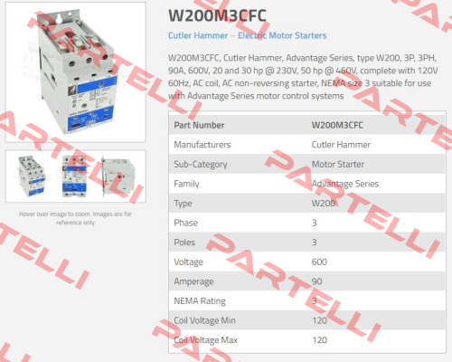 W+200M3CFC Cutler Hammer (Eaton)
