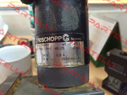 TYP: PM1 48-25, 24 V DC, 3000 U, 12 W, B14, IP54, MOTOR GEWICKELT NACH WK 1054702 - OEM Groschopp