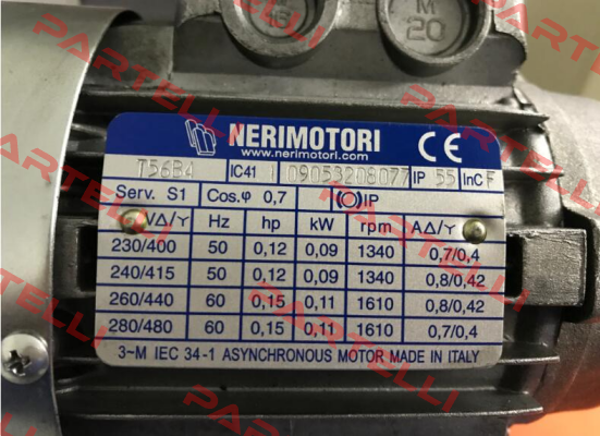 DNB0T056B41-B14 /  T56B4-B14-0,09kW-1500 Neri Motori