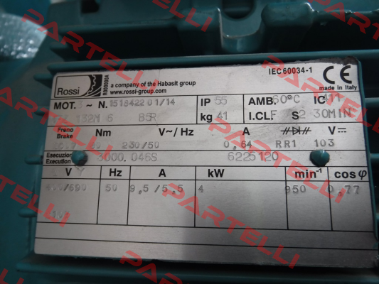 HFZ 132M 6 B5R OEM for GE-Salzbergen  Rossi