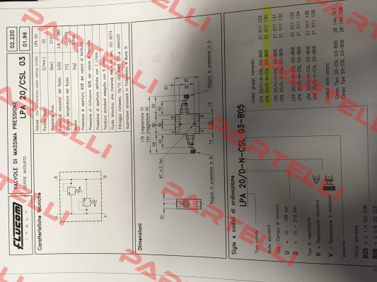 LPA 20 / D-N -CSL 03-B05   21 011 130   Flucom