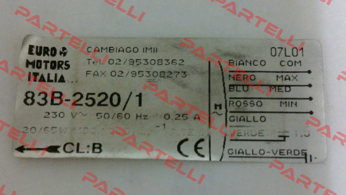 83B.2520/1 Euro Motors Italia